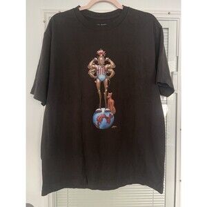 Travis Scott Utopia Circus Tour Shirt Las Vegas 2023 Black Double Sided